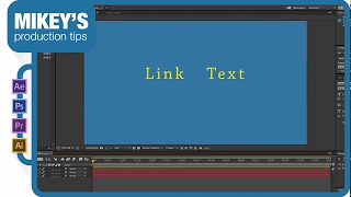 Text Link After Effects Quick Tip [upl. by Daffodil]