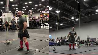 2018 Arnold Sports Festival Highland Games  56 lb Weight for Height [upl. by Hgielak29]