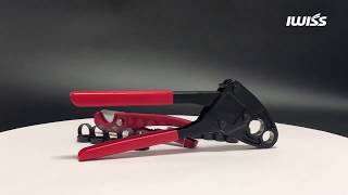 IWISS F1807 12quotamp34quot Combo Copper Ring Crimping Tool for Pex Pipe Connection [upl. by Laurentium]