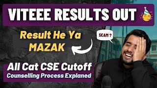 VIT Results out 🥳  All Cat CSE Cutoff  VITEEE Counselling Process 2023 amp Category Fee Explained [upl. by Nytnerb708]