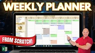 This Weekly Planner Uses The New Excel Checkbox Feature  Free Download [upl. by Durrace]