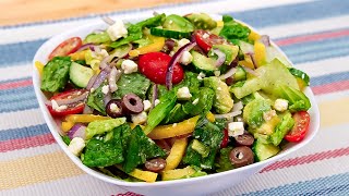 Der leckerste Griechischer Salat Einfacher und leckerer Athener Salat [upl. by Florella]