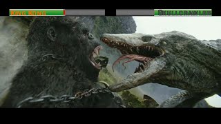 King Kong vs Skullcrawlerwith healthbars [upl. by Eahsed286]