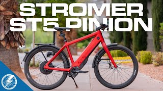 Stromer ST5 Pinion EBike Review 2024  A 12k Commuter Worth Its Weight In Gold [upl. by Auqinot]