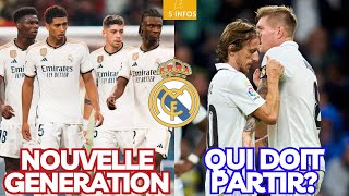 Le 5 infos REAL MADRID  QUI DOIT PARTIR ou PROLONGER face à la NOUVELLE GENERATION du REAL MADRID [upl. by Akzseinga]