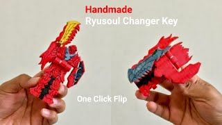 Tutorial Handmade Ryusoul Key  Cardboard  Kishiryu Sentai Ryusoulger  Power Rangers Dino Fury [upl. by Jacklin858]