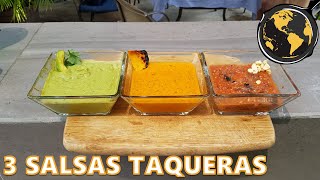 3 Salsas Taqueras con Discada Norteña  Cocina Universal [upl. by Teloiv]