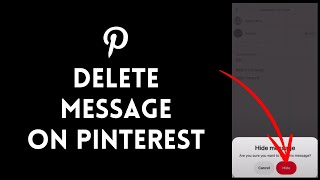 How to Delete Messages on Pinterest 2024  Delete Pinterest Message [upl. by Oijimer331]