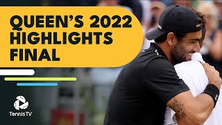 Matteo Berrettini vs Filip Krajinovic  Queens 2022 Final Highlights [upl. by Eicrad838]