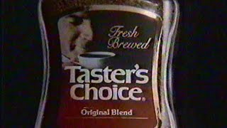 Tasters Choice Coffee Commercial May 20 1993 [upl. by Akinor231]