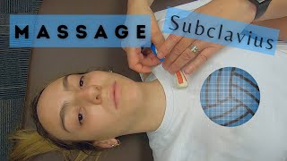 The Best Way To Relieve Pain Under Your Collarbone  Deep Massage For Subclavius [upl. by Attikram]