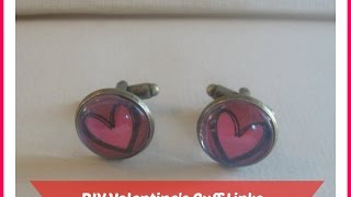 DIY Cufflinks DIY Handmade Gift Ideas for Men Tutorial how to make cufflinks [upl. by Rekab]