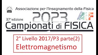 Olimpiadi fisica secondo livello  Problema di elettromagnetismo 4 parte2 [upl. by Aw796]