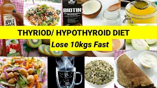 Thyriod Hypothyroid Diet Plan  How To Lose 10 Kgs Fast  Full Day Veg Meal Plan For Weight loss [upl. by Norel]