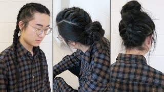 Braid Styles  Men Long Hairstyles [upl. by Atterg216]