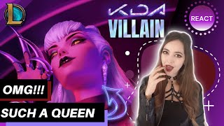 REACTING TO KDA  VILLAIN Official Concept Video  League of Legends [upl. by Anaz890]