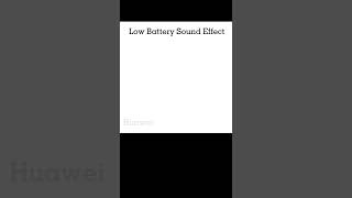 Low Battery Sound Effect [upl. by Yanrahc779]