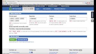Using UN Comtrade [upl. by Ahsinra]