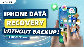 How to Recover Deleted Data from iPhone without Backup  2 Quick WAYS [upl. by Ahsitak]