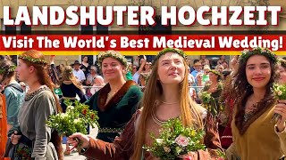 AUTHENTIC Americans Experience Germanys Best Medieval Festival Landshuter Hochzeit Landshut [upl. by Enitselec]