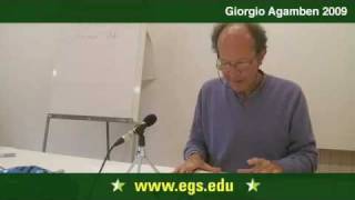 Giorgio Agamben The Relation of Rule and Life 2009 17 [upl. by Giza]