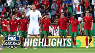 Portugal vs Czech Republic Highlights  UEFA Nations League  FOX Soccer [upl. by Mercedes778]