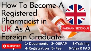 How To Become a Registered Pharmacist in UK As A Foreign Graduate [upl. by Lika]