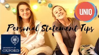 10 TIPS 4 THE PERSONAL STATEMENT  OXFORD UNI ft Eve Bennett [upl. by Rogergcam]