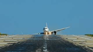 Skiathos RARE crosswind landings and a HARD landing 🤕 [upl. by Jeffery764]