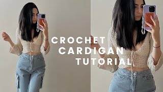 a crochet cardigan tutorial [upl. by Adnalohs]