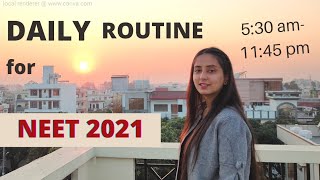 24 Hour Productive Routine  Morning to Night  NEET 2021 [upl. by Jared686]