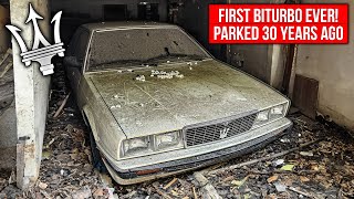 ABANDONED Maserati Biturbo First Wash in 30 Years  Car Detailing Restoration [upl. by Ttennaj]