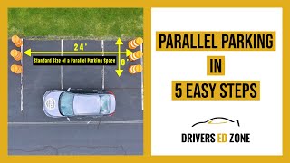 Drivers Ed Zone  Parallel Parking in Five Easy Steps [upl. by Ecurb933]