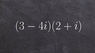 Algebra 2  Multiplying two complex numbers 34i 2i [upl. by Erkan]