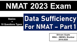 NMAT 2023 Exam Data Sufficiency Basics for NMAT  10 Important Practice Questions  Part 1 [upl. by Leor473]