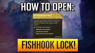 Destiny 2 HOW TO OPEN FISHHOOK LOCK NEW EXOTIC QUEST MYSTERIOUS BOX [upl. by Alicirp]