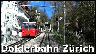 Rack Railway  Zürich City Dolderbahn  Zahnradbahn in Zürich Stadt Zürich Schweiz [upl. by Eirahcaz]