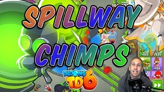 Bloons TD 6  Spillway CHIMPS Walkthrough [upl. by Jaimie]