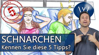 Kein Schnarchen mehr Haben Sie diese 5 Tipps gegen zu lautes Schnarchen schon ausprobiert [upl. by Godewyn]