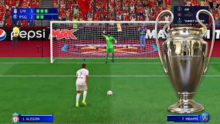 FIFA 22 PSG v Liverpool UEFA Champions League FINAL Penalties [upl. by Woody2]