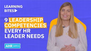 9 Leadership Competencies Every Successful HR Leader Needs [upl. by Gena]