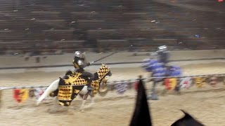 Knights Jousting  Medieval Times Dinner amp Tournament in Buena Park California [upl. by Rufford]