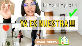 Nos entregaron NUESTRA CASA NUEVA 🏠❤️ PRIMER Limpieza en familia ✅😰 TODO Listo para la mudanza 🤗 [upl. by Yur]