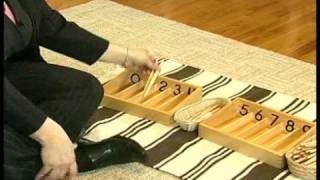 Montessori Counting Methods  Montessori Counting with Spindle Boxes [upl. by Miranda]