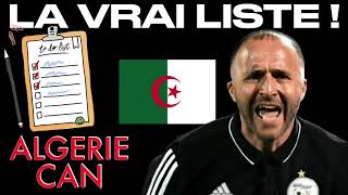 LA VRAI LISTE DE BELMADI ✅ POUR LEQUIPE LALGERIE 🇩🇿 À LA CAN 2023  🏆 [upl. by Aramac]