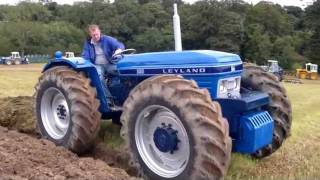 leyland and nuffield equal wheel tractors working very rare [upl. by Eerej421]