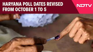 Haryana Elections  Haryana Poll Dates Revised From October 1 To 5 amp Other News [upl. by Freeborn]