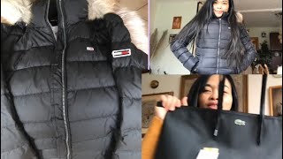 ❤️Unpacking online purchase🤩Tommy Hilfiger Winter Jacket and Bag [upl. by Ariay]