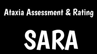 Scale for the Assessment and Rating of Ataxia  SARA [upl. by Butta]