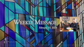 February 15 2024  Monsignor Michaels Weekly Message  Mother of Sorrows Murrysville PA [upl. by Mcclees]